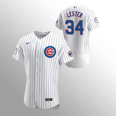 Chicago Cubs Jersey Jon Lester Lester #34 Authentic Home