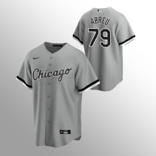 White Sox #79 Men's Jose Abreu Replica Alternate Gray Jersey