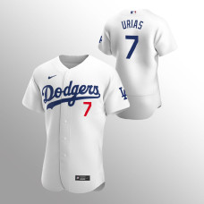 Los Angeles Dodgers Julio Urias White #7 Authentic Home Jersey