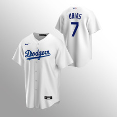 Los Angeles Dodgers White Jersey Julio Urias #7 Replica Home