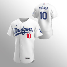 Los Angeles Dodgers Justin Turner White #10 Authentic Home Jersey