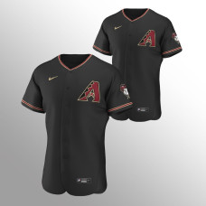 Authentic Arizona Diamondbacks Jersey #4 Ketel Marte Alternate Black