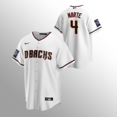 Arizona Diamondbacks Jersey Ketel Marte White #4 Replica Home