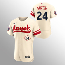 Cream Angels Kurt Suzuki 2022 City Connect Jersey Authentic