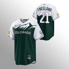 Kyle Freeland Rockies Jersey Green 2022 City Connect Replica