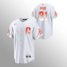 LaMonte Wade Jr. White Giants Jersey 2022 City Connect Replica