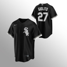 Chicago White Sox #27 Lucas Giolito Replica Alternate Black Jersey