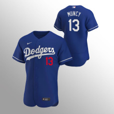 Los Angeles Dodgers Jersey Max Muncy Royal #13 Authentic Alternate