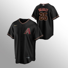 Men's Arizona Diamondbacks Archie Bradley #25 Black Replica Alternate Jersey