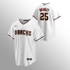 Men's Arizona Diamondbacks Archie Bradley #25 White Replica Home Jersey