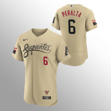 Arizona Diamondbacks David Peralta Gold 2021 City Connect Authentic Jersey