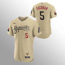 Arizona Diamondbacks Eduardo Escobar Gold 2021 City Connect Authentic Jersey