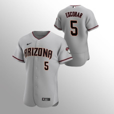 Arizona Diamondbacks Eduardo Escobar Gray Authentic Road Jersey