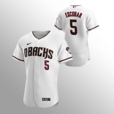 Arizona Diamondbacks Eduardo Escobar White Authentic Home Jersey