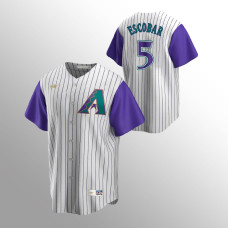 Arizona Diamondbacks Eduardo Escobar Cream Purple Cooperstown Collection Alternate Jersey