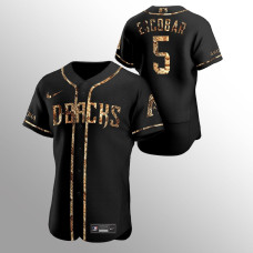 Eduardo Escobar Arizona Diamondbacks Black Python Skin Authentic Jersey