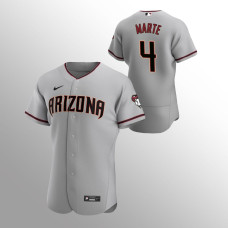 Men's Arizona Diamondbacks Ketel Marte Authentic Gray 2020 Road Jersey