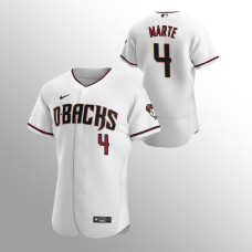 Arizona Diamondbacks Ketel Marte White Authentic Home Jersey