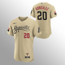 Arizona Diamondbacks Luis Gonzalez Gold 2021 City Connect Authentic Jersey