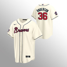 Ian Anderson Atlanta Braves Cream 2021 MLB All-Star Game Replica Alternate Jersey