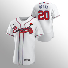 Atlanta Braves Marcell Ozuna White 2021 Memorial Day Authentic Jersey