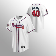 Mike Soroka Atlanta Braves White 2021 MLB All-Star Game Replica Home Jersey