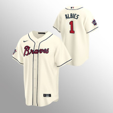 Ozzie Albies Atlanta Braves Cream 2021 MLB All-Star Game Replica Alternate Jersey