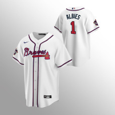 Ozzie Albies Atlanta Braves White 2021 MLB All-Star Game Replica Home Jersey