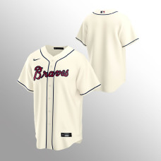 Men's Atlanta Braves Replica Cream Alternate Jersey