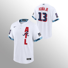 Ronald Acuna Jr. Atlanta Braves White 2021 MLB All-Star Game Replica Jersey