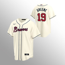 Men's Atlanta Braves Shane Greene #19 Cream 2020 Replica Alternate Jersey