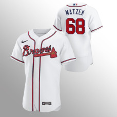 Tyler Matzek Atlanta Braves White Authentic Home Jersey