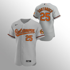 Anthony Santander Baltimore Orioles Gray Authentic Road Jersey