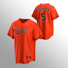 Men's Baltimore Orioles Brooks Robinson #5 Orange 2020 Replica Alternate Jersey