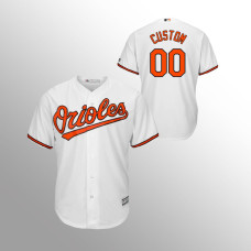 Baltimore Orioles Custom White Cool Base Home Jersey