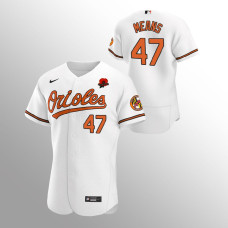 Baltimore Orioles John Means White 2021 Memorial Day Authentic Jersey