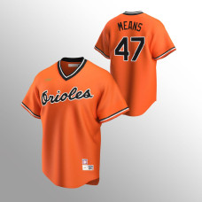 John Means Baltimore Orioles Orange Cooperstown Collection Alternate Jersey