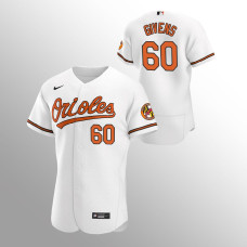 Men's Baltimore Orioles Mychal Givens #60 White Authentic 2020 Home Jersey
