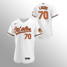 Baltimore Orioles Travis Lakins White Authentic Home Jersey