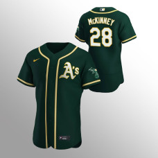 Oakland Athletics #28 Billy McKinney Green Authentic Alternate Jersey