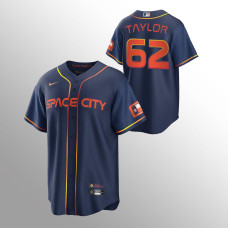 Houston Astros Blake Taylor Navy #62 Replica 2022 City Connect Jersey