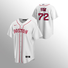 Carlton Fisk Boston Red Sox White Replica Alternate Jersey