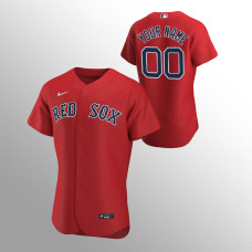 Men's Boston Red Sox Custom Authentic Red 2020 Alternate Jersey