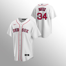 Men's Boston Red Sox David Ortiz #34 White Replica Home Jersey
