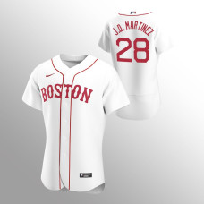 Men's Boston Red Sox J.D. Martinez Authentic White 2020 Alternate Jersey