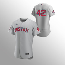 Men's Boston Red Sox Jackie Robinson Day Gray Authentic Jersey