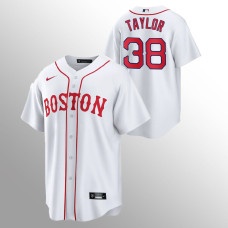 Boston Red Sox Josh Taylor White 2021 Replica Patriots' Day Jersey