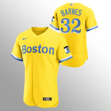 Boston Red Sox Matt Barnes Gold 2021 City Connect Authentic Jersey