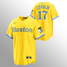 Boston Red Sox Nathan Eovaldi Gold 2021 City Connect Replica Jersey