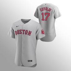 Men's Boston Red Sox Nathan Eovaldi #17 Gray Authentic Road Jersey